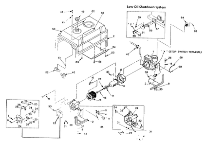 Generator Replacement Parts (10/95) Diagram and Parts List for 9569-2-3ZC12D  Briggs and Stratton Generator